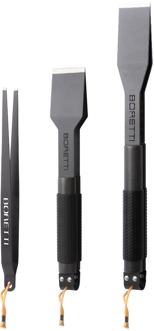 Boretti 3-delige grillset (pincet, tang compact, tang)