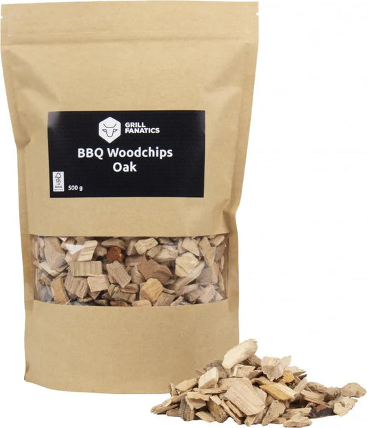 BBQ Woodchips Eik Grill Fanatics 500gr