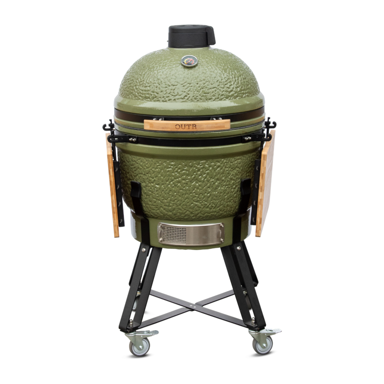 Kamado grill large 55 olijfgroen
